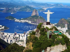 The statue of Christ the Redeemer above Rio